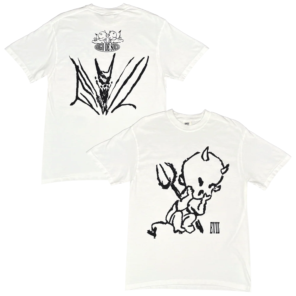 "Evil" White T-Shirt