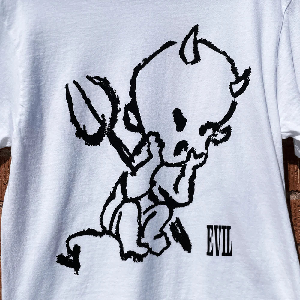 "Evil" White T-Shirt